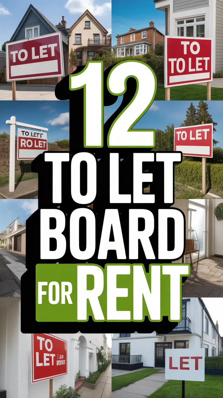 🏡 12 To Let Board For Rent