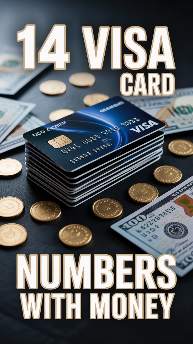 💰 14 Visa Card Numbers With Money