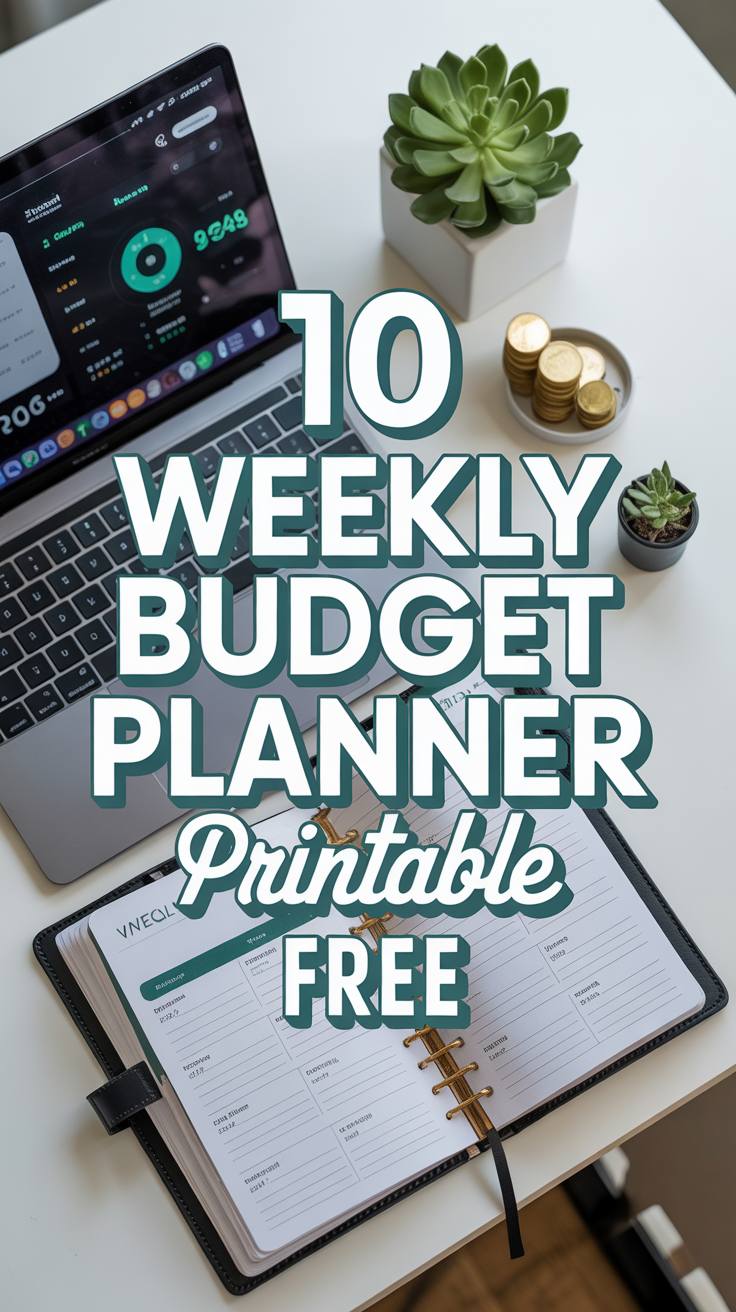 💰 10 Weekly Budget Planner Printable Free