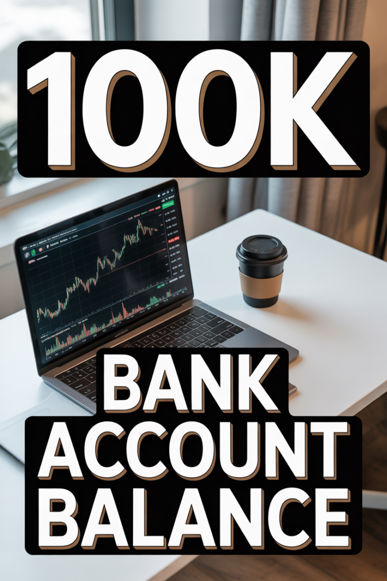 100K Bank Account Balance