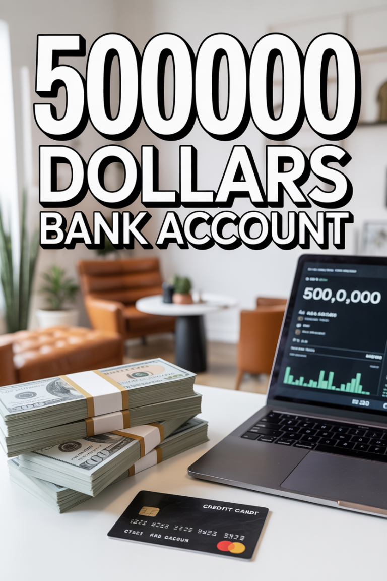 💰 500000 Dollars Bank Account
