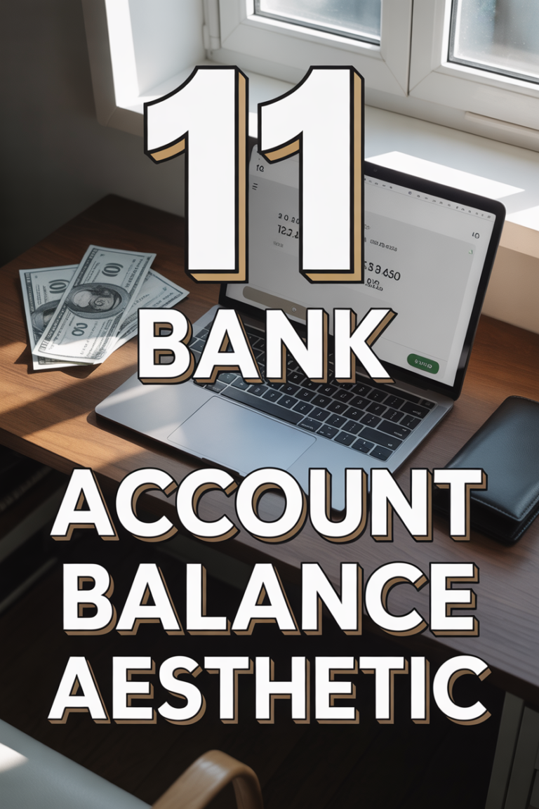 💰 11 Bank Account Balance Aesthetic