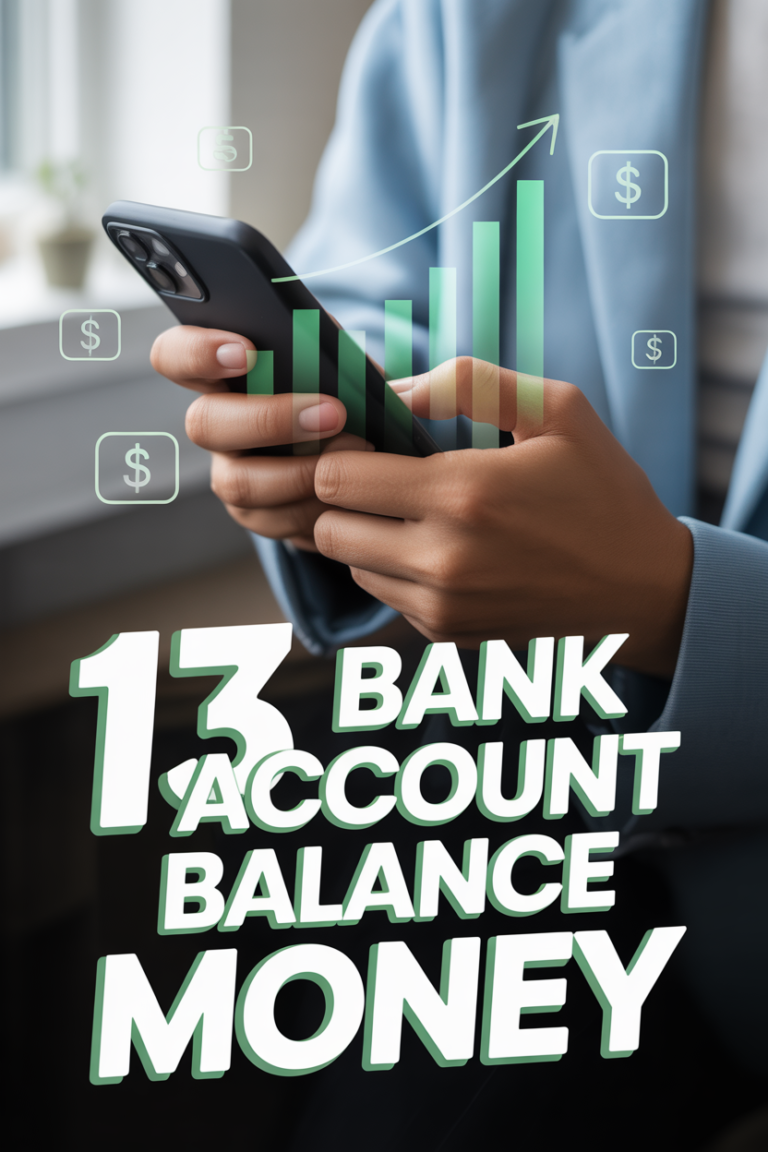 💰 13 Bank Account Balance Money