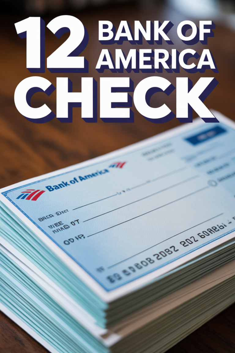 💰 12 Bank Of America Check