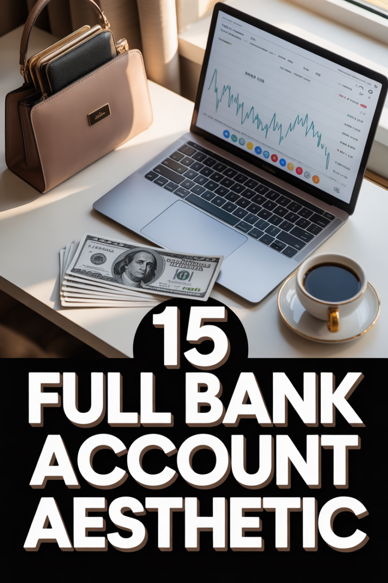 💰 15 Full Bank Account Aesthetic