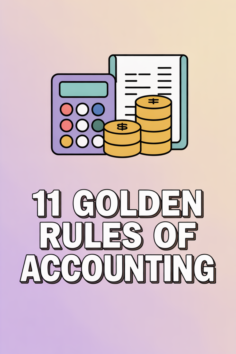 ✨ 11 Golden Rules Of Accounting
