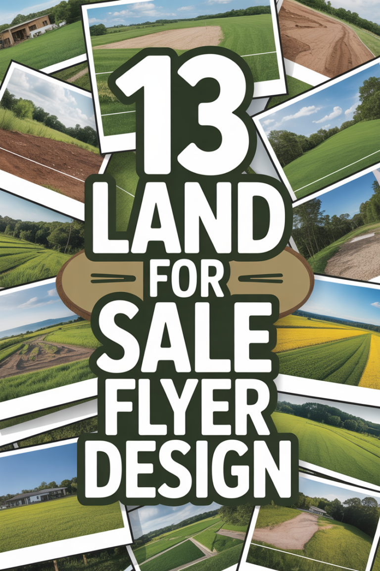 🌳 13 Land For Sale Flyer Design