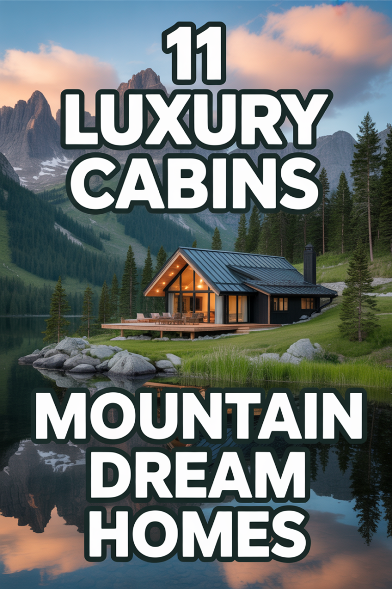 🏟 11 Luxury Cabins Mountain Dream Homes