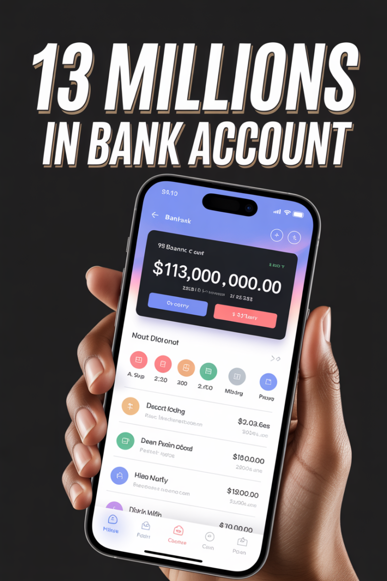 💰 13 Millions In Bank Account
