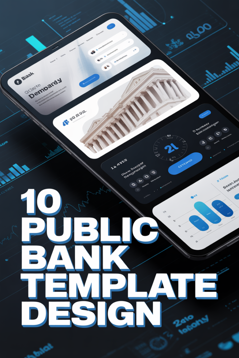 💰 10 Public Bank Template Design