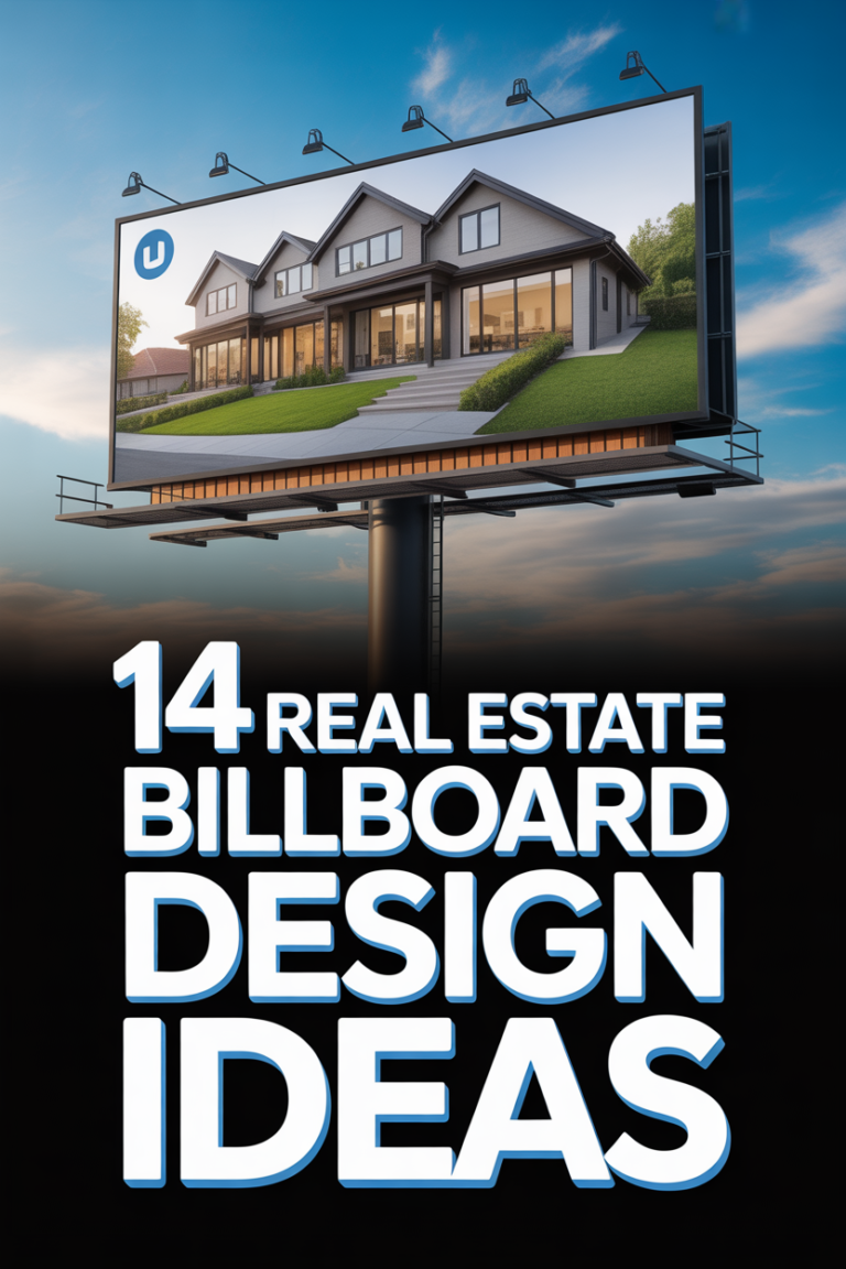 🏡 14 Real Estate Billboard Design Ideas