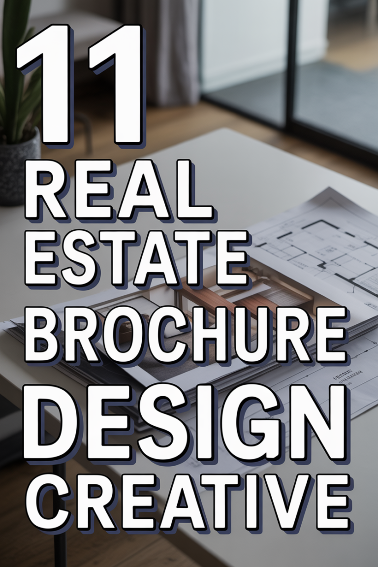 🏡 11 Real Estate Brochure Design Creative