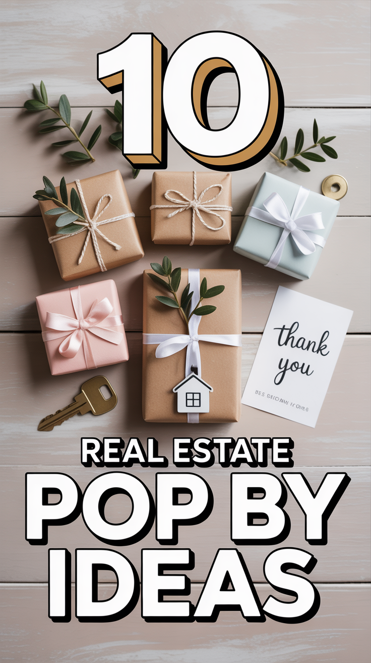 🎁 10 Real Estate Pop By Ideas