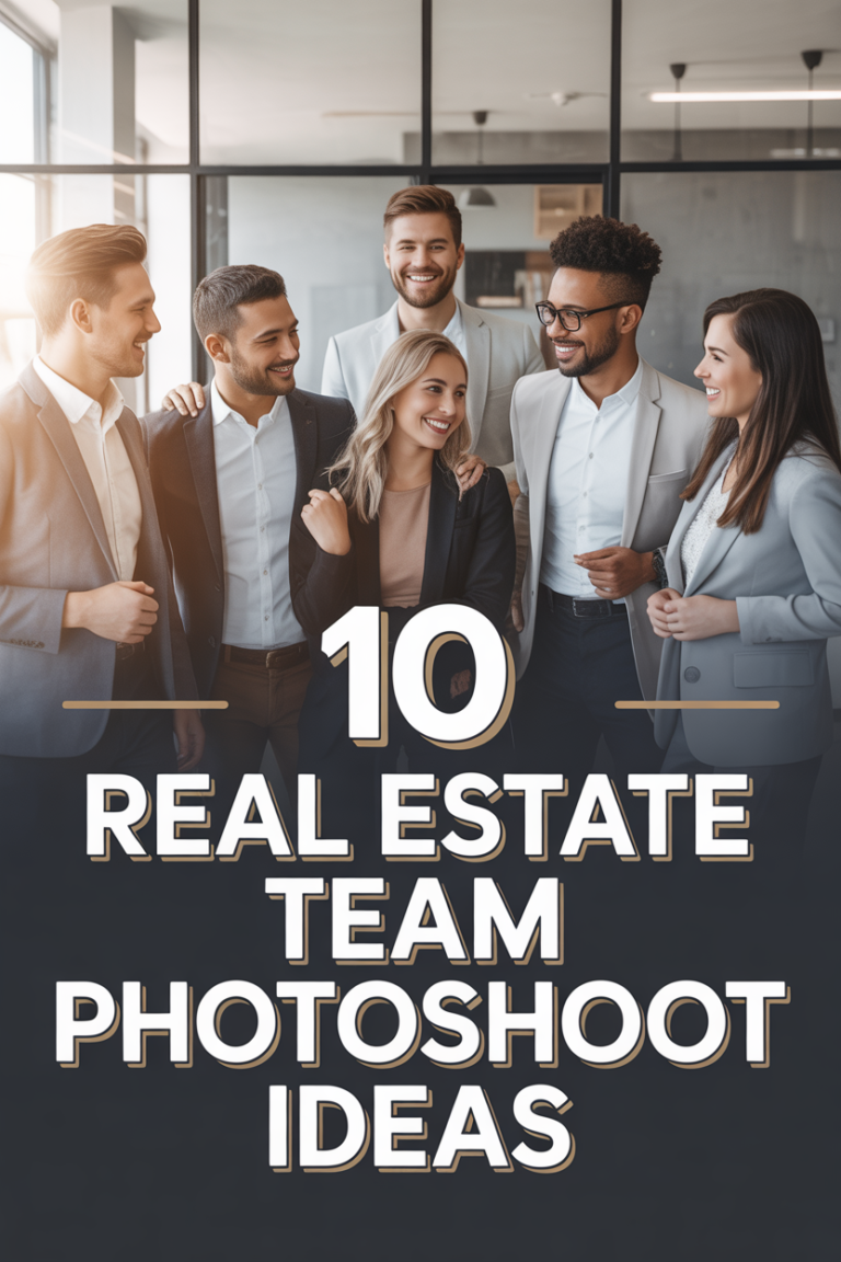 📸 10 Real Estate Team Photoshoot Ideas