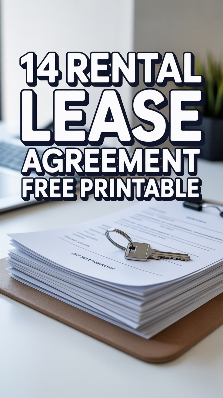 📝 14 Rental Lease Agreement Free Printable
