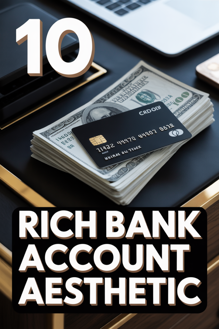 💰 10 Rich Bank Account Aesthetic