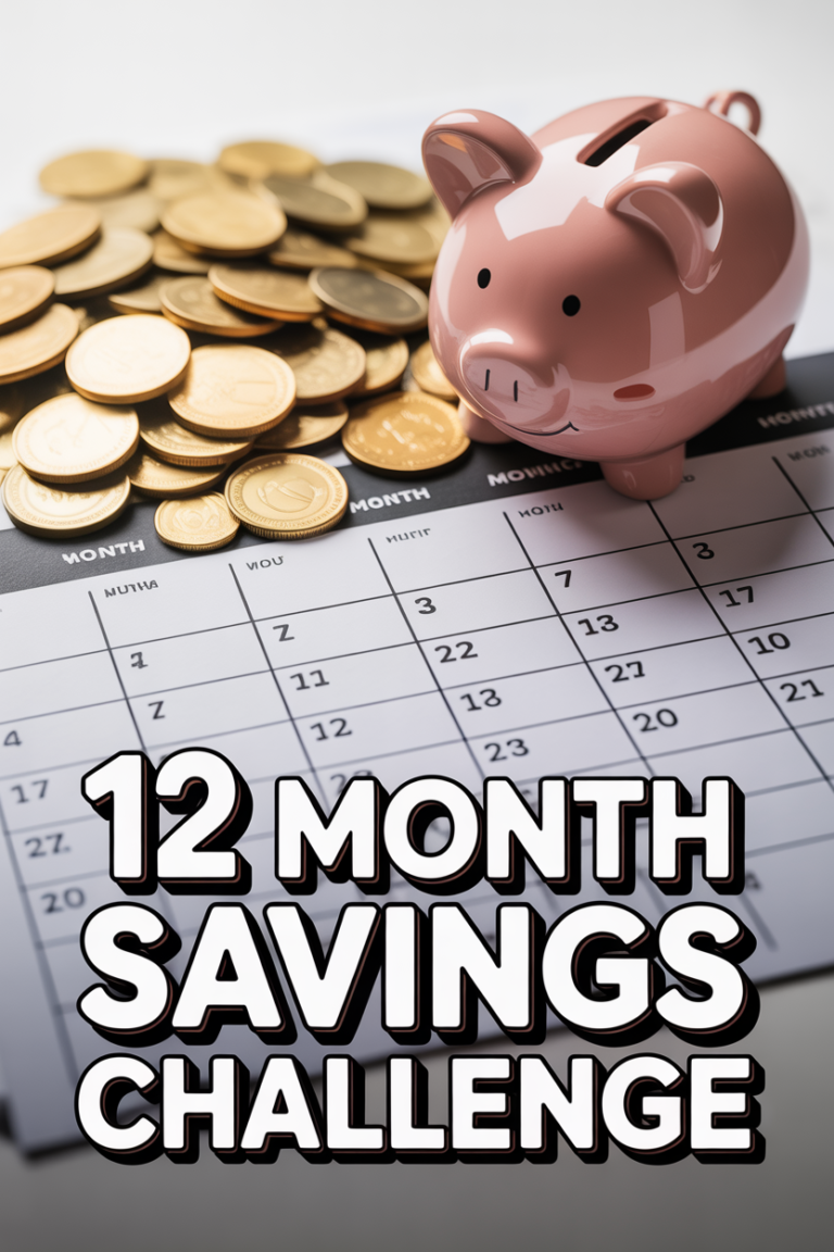 💰 12 Month Savings Challenge