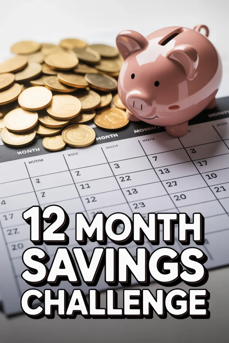 💰 12 Month Savings Challenge