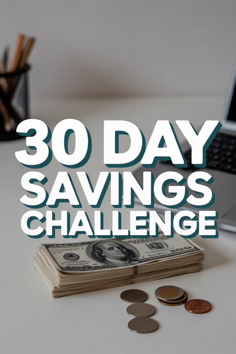 💰 30 Day Savings Challenge