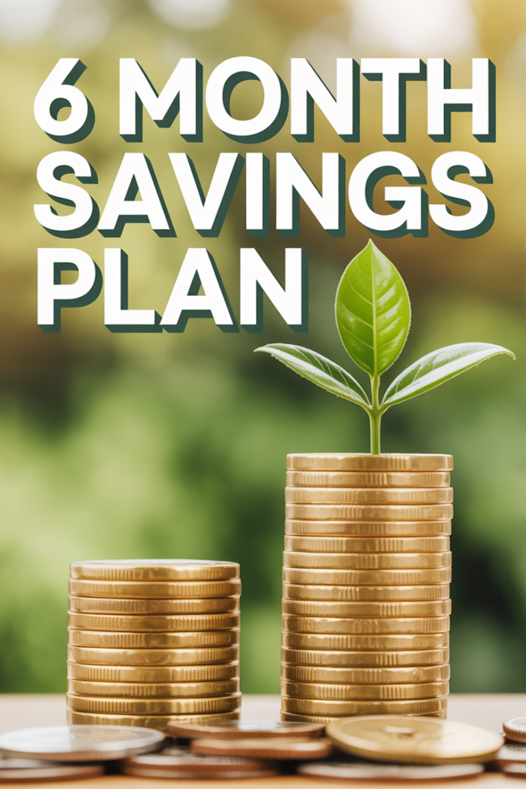💰 6 Month Savings Plan