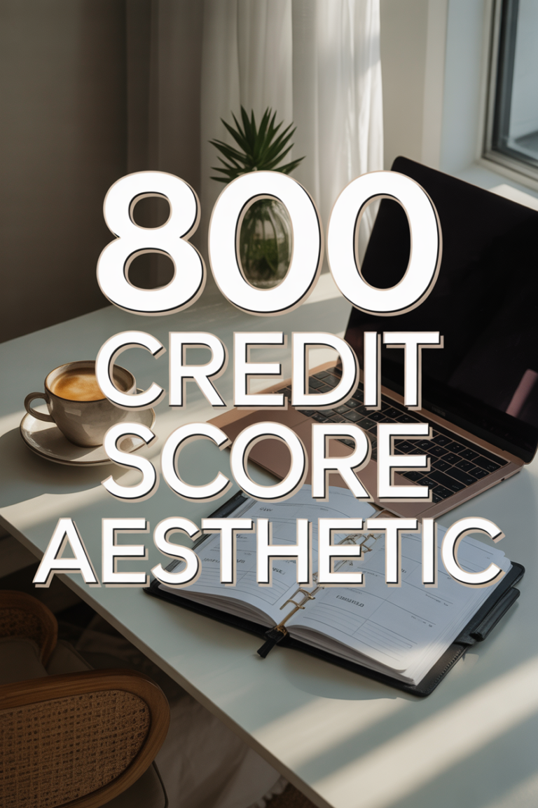 💰 800 Credit Score Aesthetic