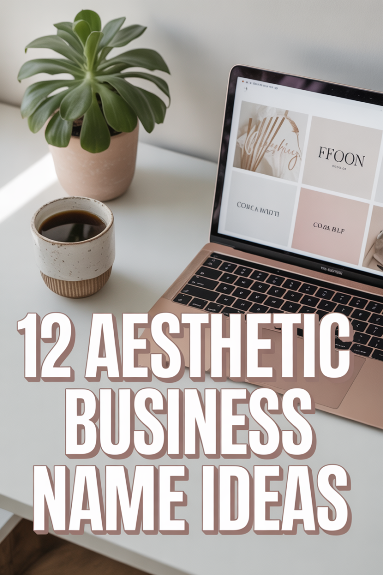 ✨ 12 Aesthetic Business Name Ideas