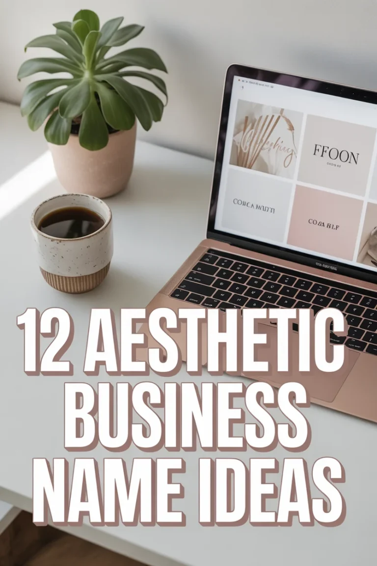 ✨ 12 Aesthetic Business Name Ideas