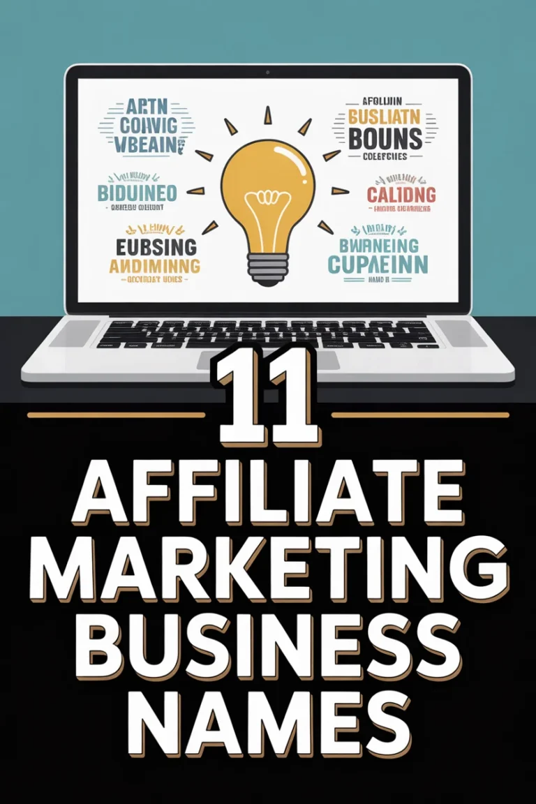 📈 11 Affiliate Marketing Business Names