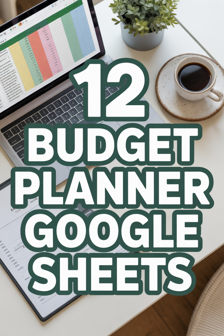 📊 12 Budget Planner Google Sheets