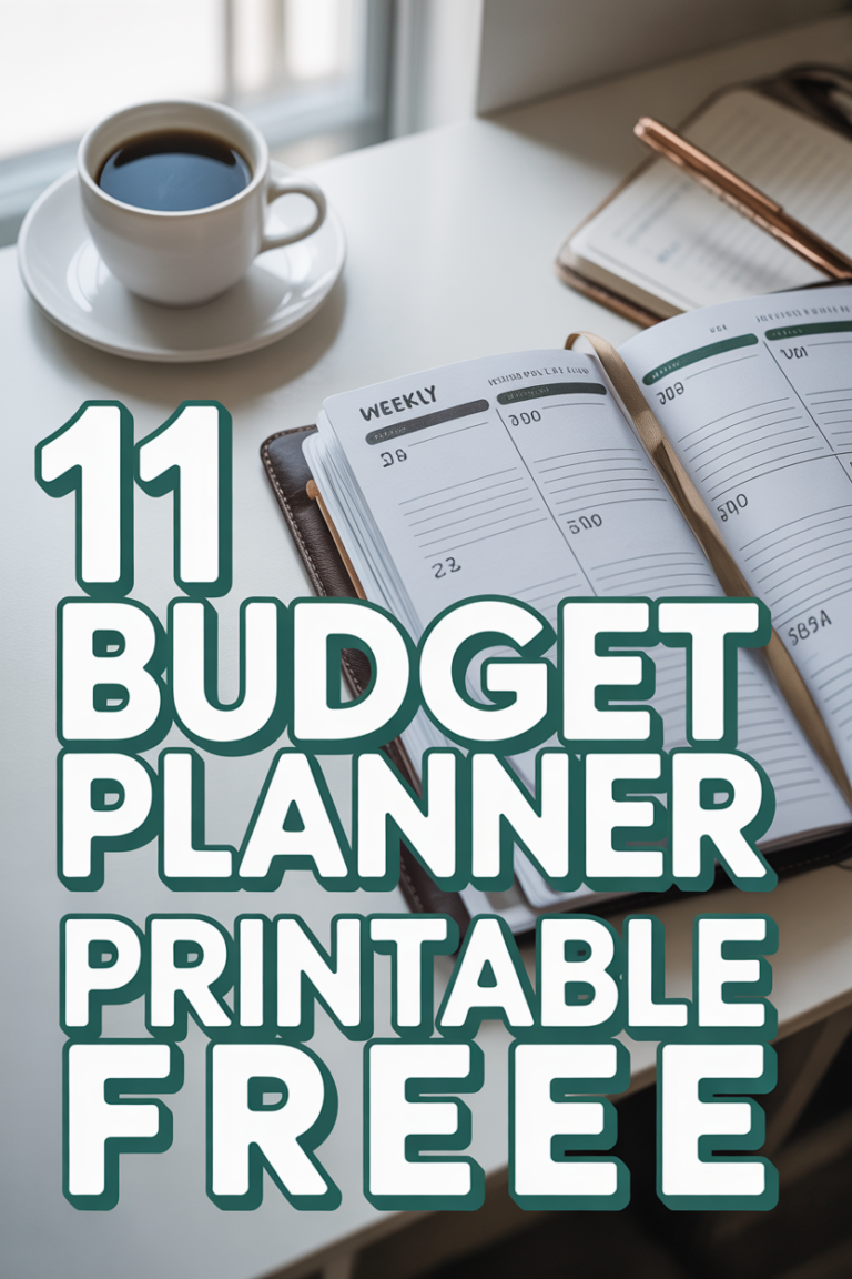 💸 11 Budget Planner Printable Free