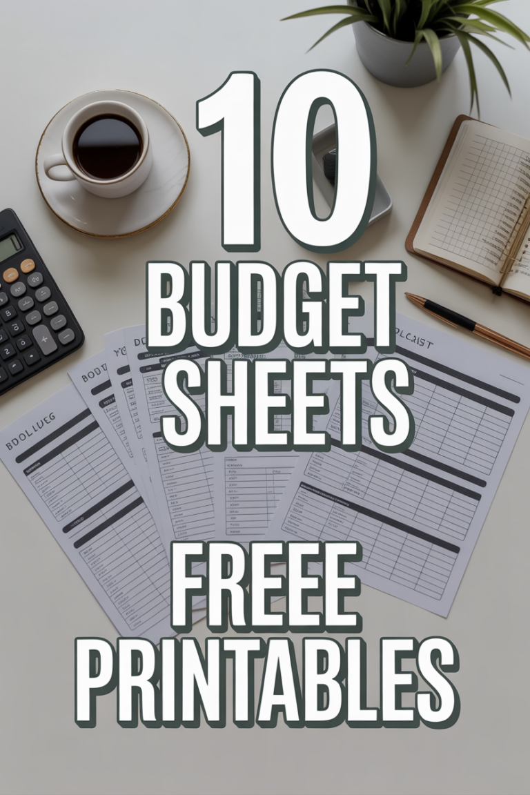 💰 10 Budget Sheets Free Printables