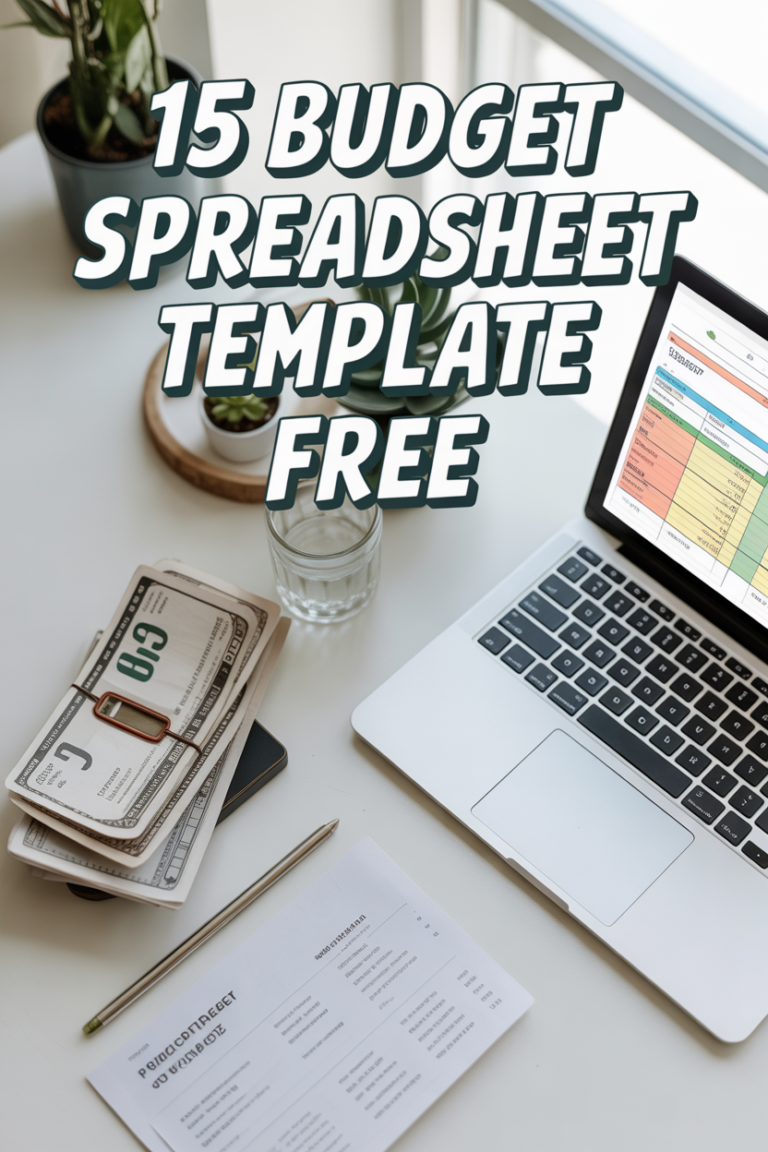 💰 15 Budget Spreadsheet Template Free