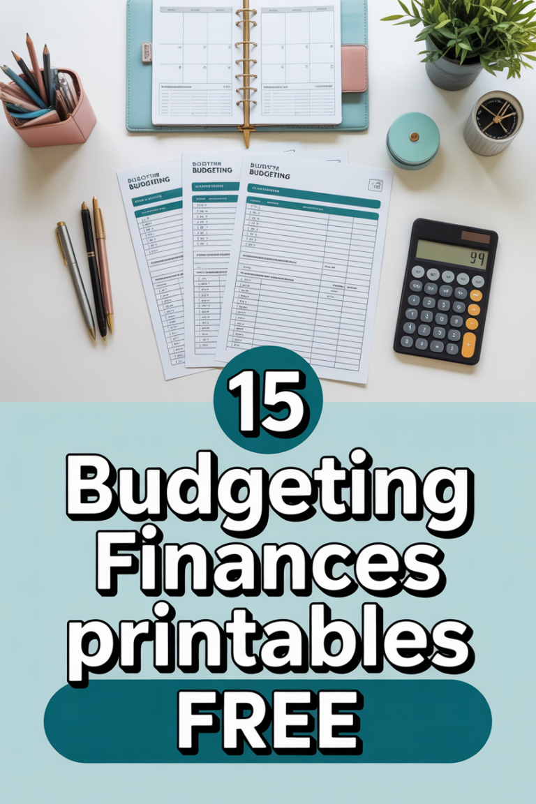 💰 15 Budgeting Finances Printables Free