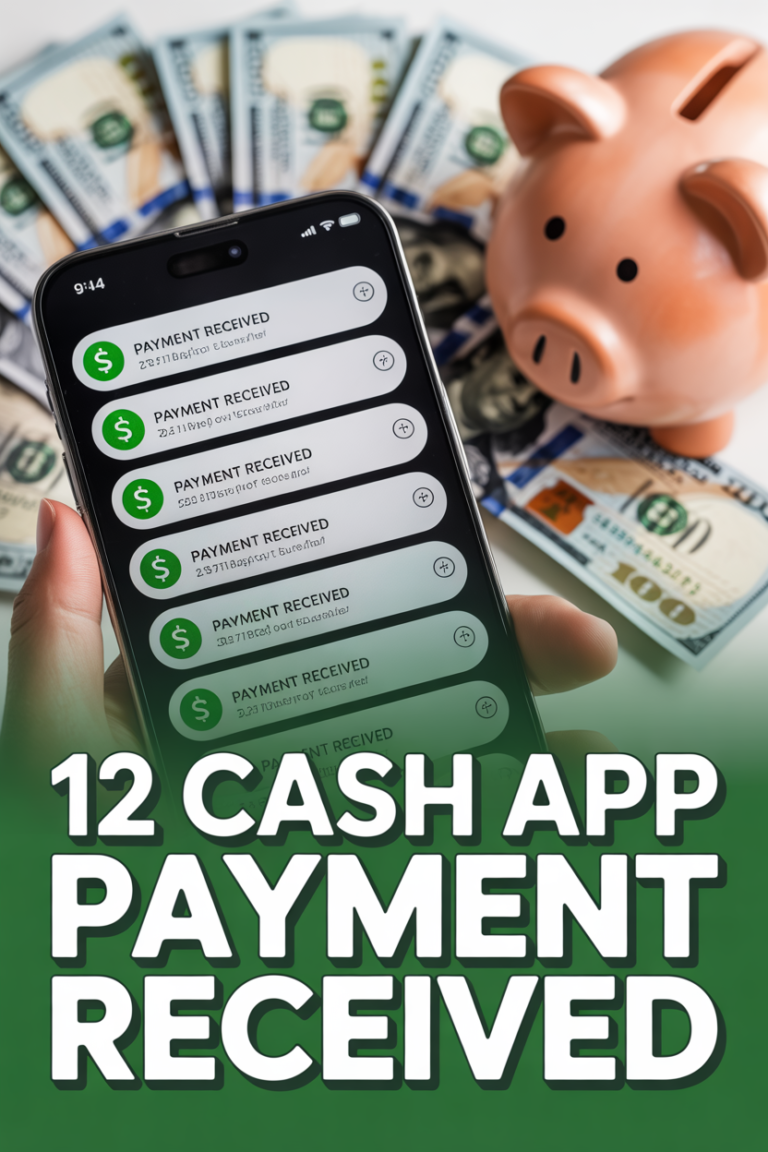 💸 12 Cash App Payment Received
