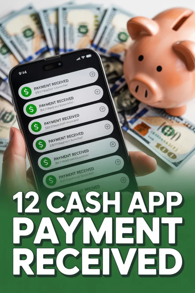 💸 12 Cash App Payment Received