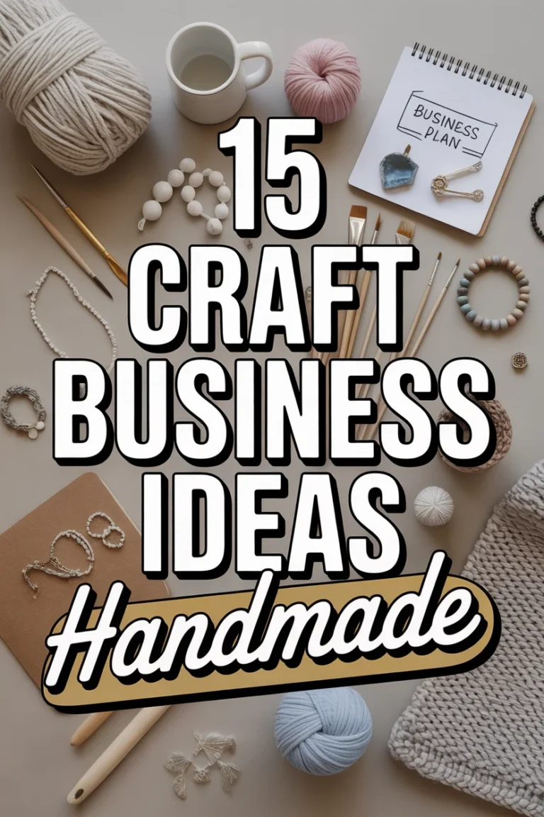 🎨 15 Craft Business Ideas Handmade