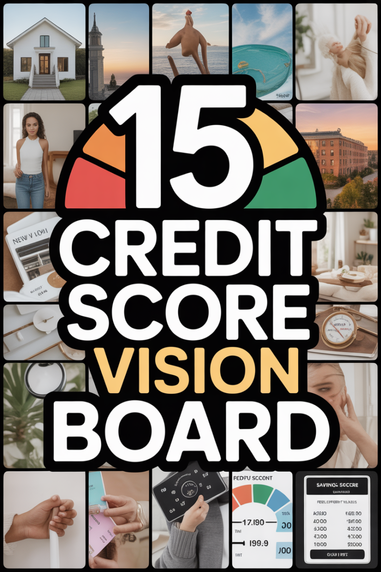 ✨ 15 Credit Score Vision Board