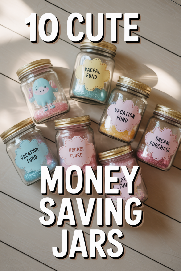 💰 10 Cute Money Saving Jars