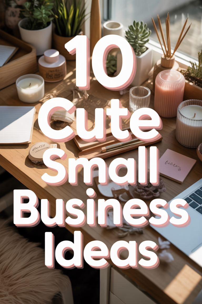 ✨ 10 Cute Small Business Ideas