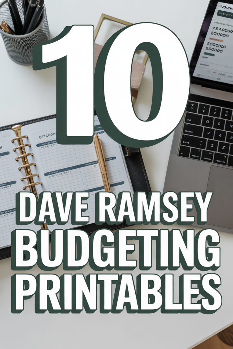📝 10 Dave Ramsey Budgeting Printables