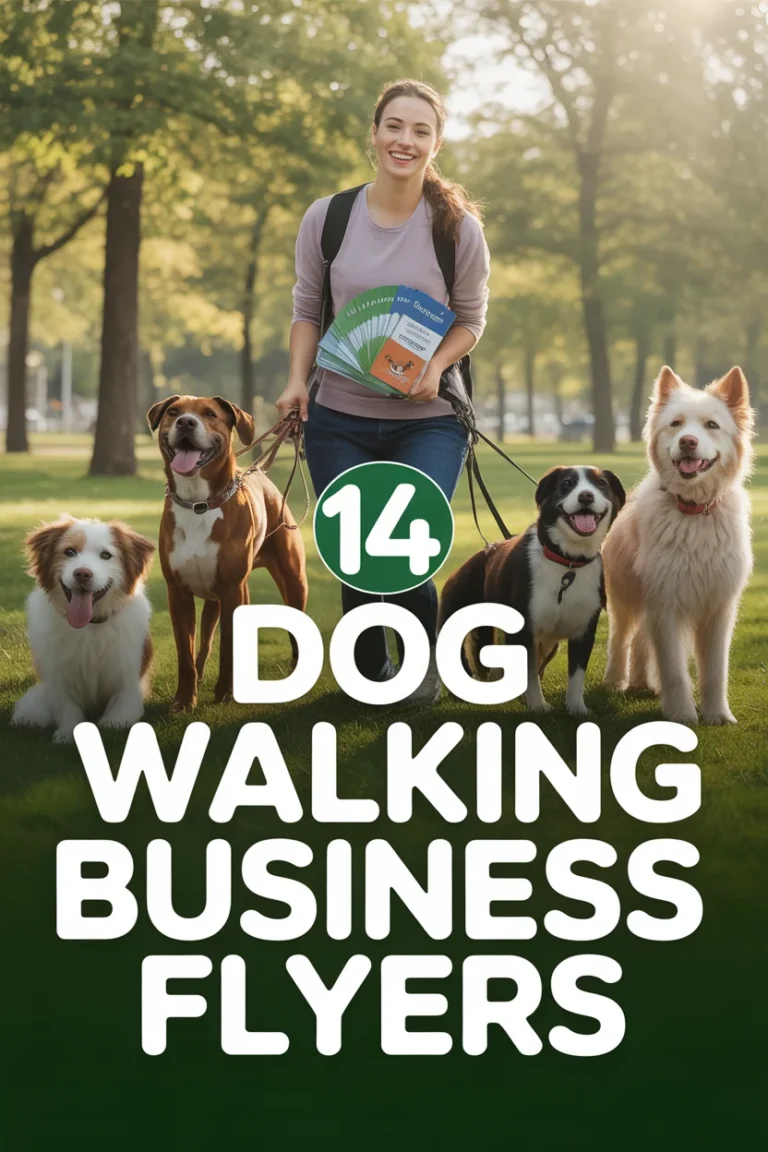 🐾 14 Dog Walking Business Flyers