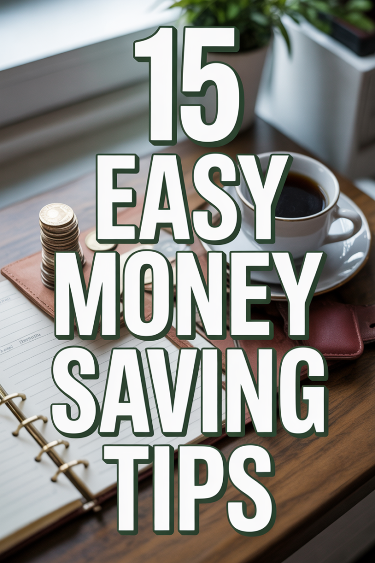💸 15 Easy Money Saving Tips