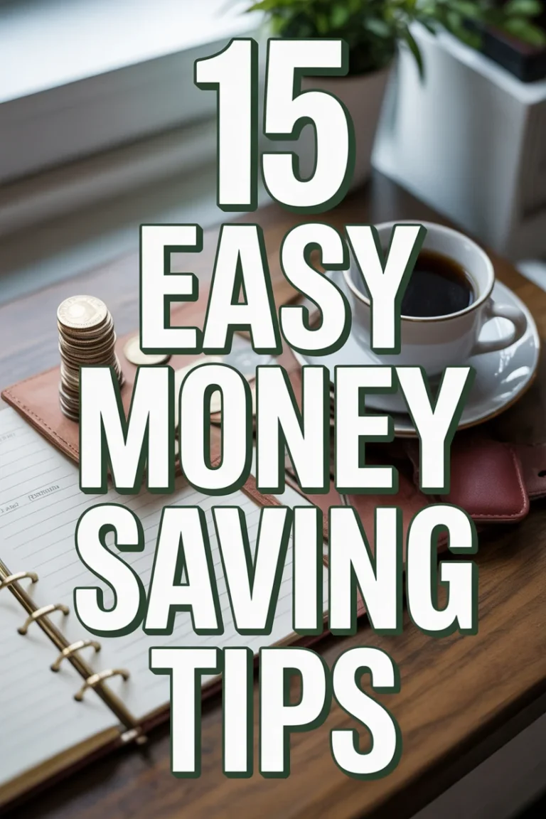 💸 15 Easy Money Saving Tips