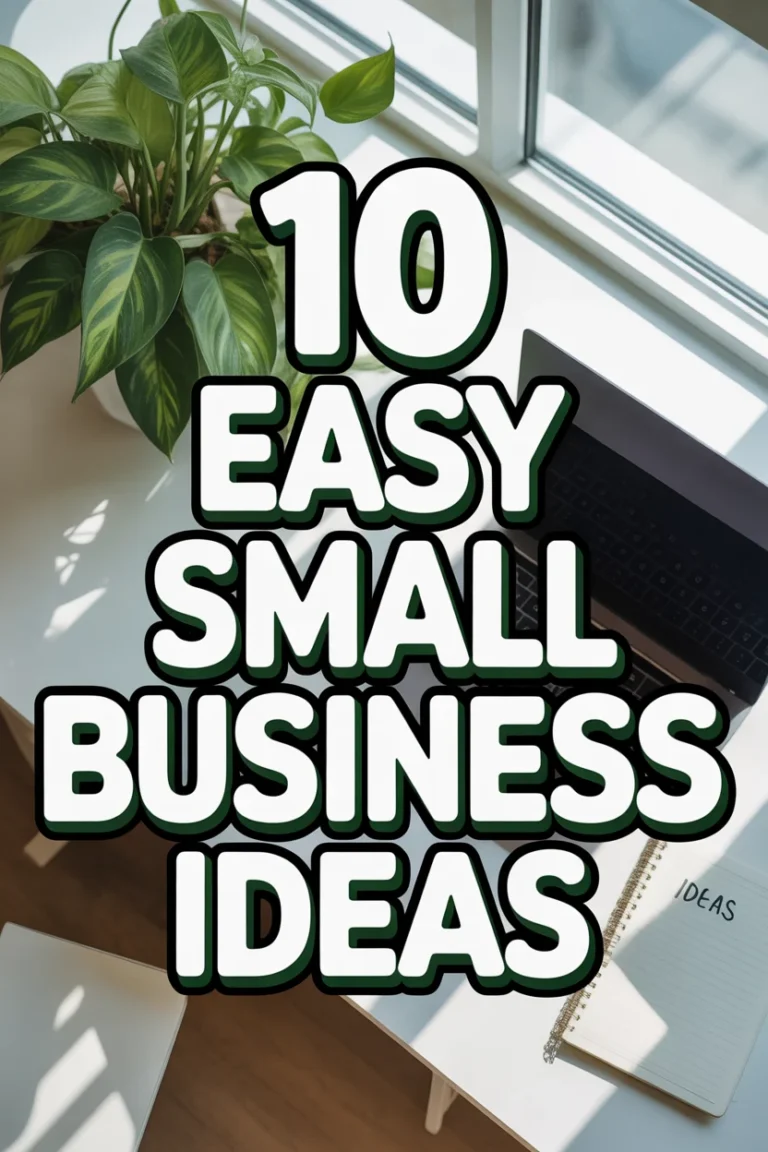 💡 10 Easy Small Business Ideas