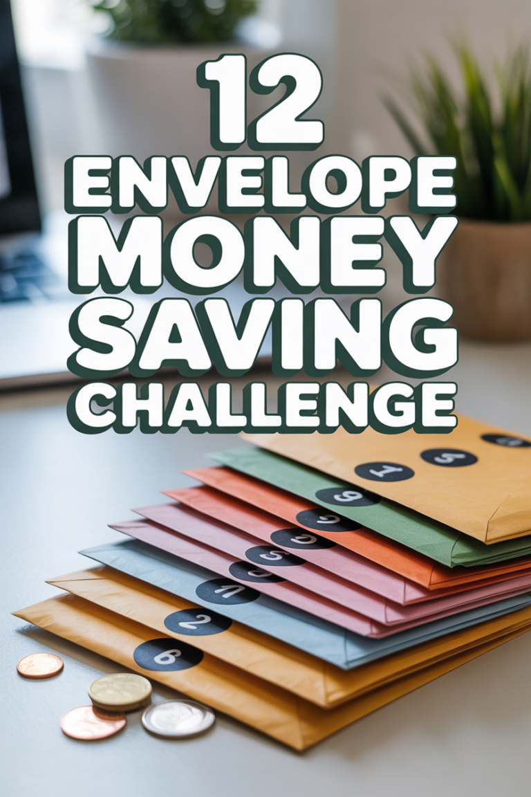 ✉️ 12 Envelope Money Saving Challenge