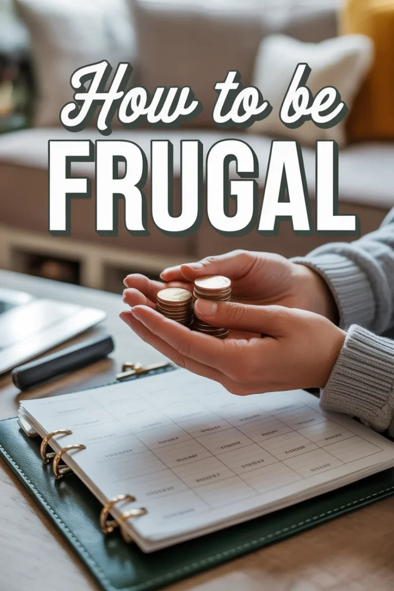 💰 How To Be Frugal