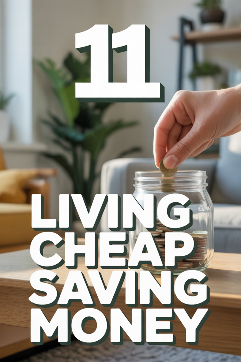 💰 11 Living Cheap Saving Money