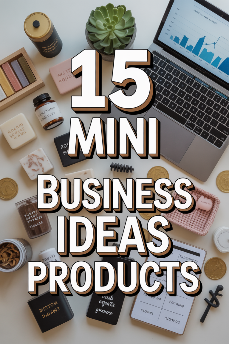 💰 15 Mini Business Ideas Products