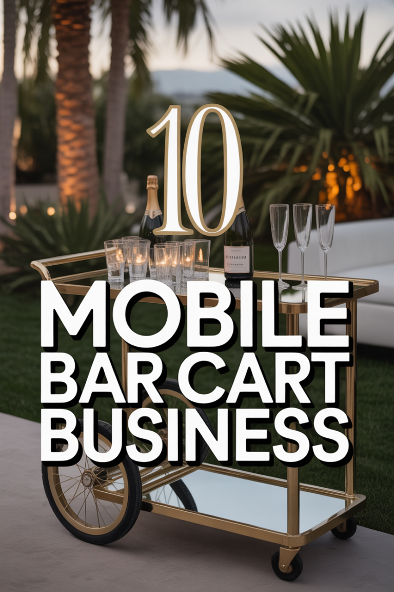 🥂 10 Mobile Bar Cart Business