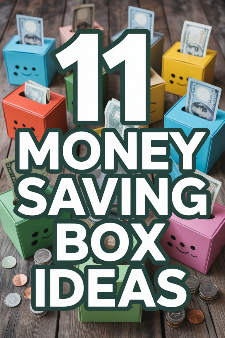 💰 11 Money Saving Box Ideas